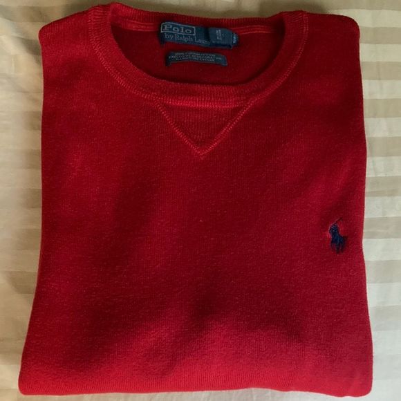 Polo Ralph Lauren Other - Polo Ralph Lauren NWOT Iconic Crewneck Cotton Sweater in Red. Size XL.